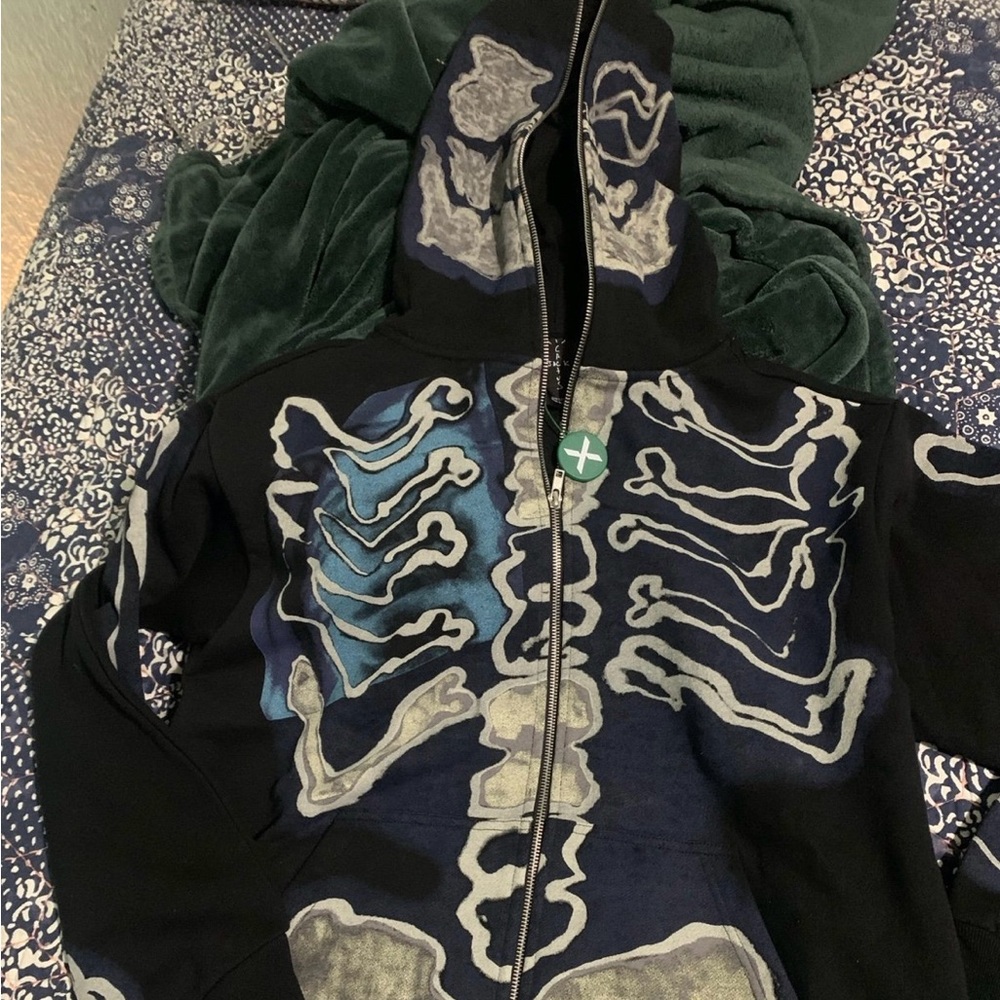 Travis Scott Cactus Jack Fragment Skeleton Graffiti ZIP Up *Verified Authentic*